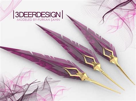 Star Guardians Xayah Feather Blades By 3deerdesign On Deviantart Ninja