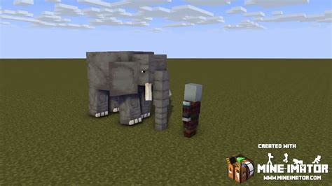Alexs Mobs Elephant Vs Pillager Mine Imator Animation Test Youtube