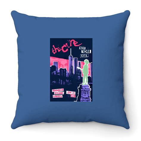 2023 The Cure New York City Madison Square Garden 2023 Throw Pillows2023 The Cure Tour Throw