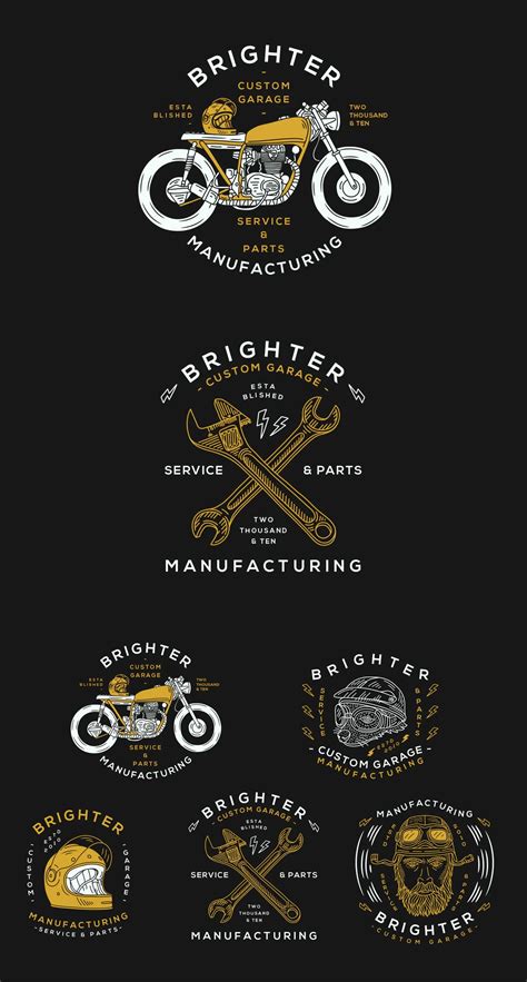 Motorcycle Logo Badge Templates Ai Eps Motorcycle Logo Badge
