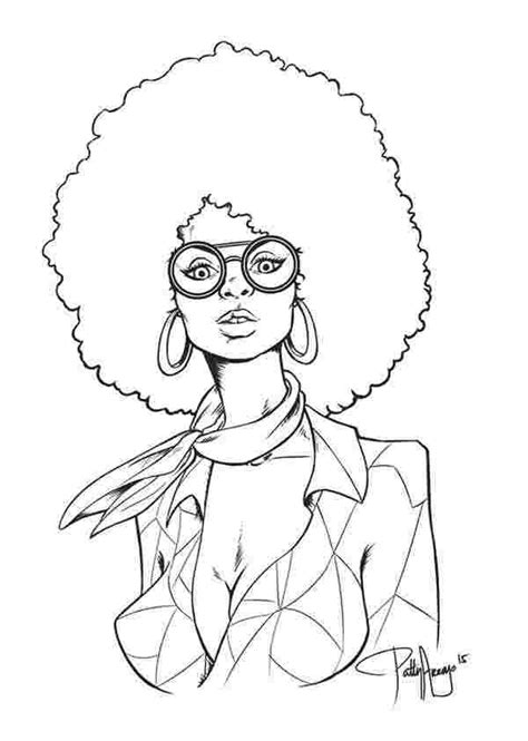 Adult Coloring Pages Afro Coloring Pages