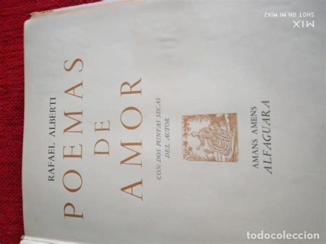 Rafael Alberti Poemas De Amor Alfaguara 1967 Ed Comprar Libros De