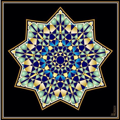 9 pointed star / Nonagram | Mandala, Art, Abstract artwork