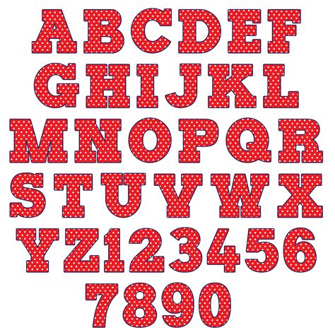 Red Polka Dot Alphabet 476155 Vector Art At Vecteezy