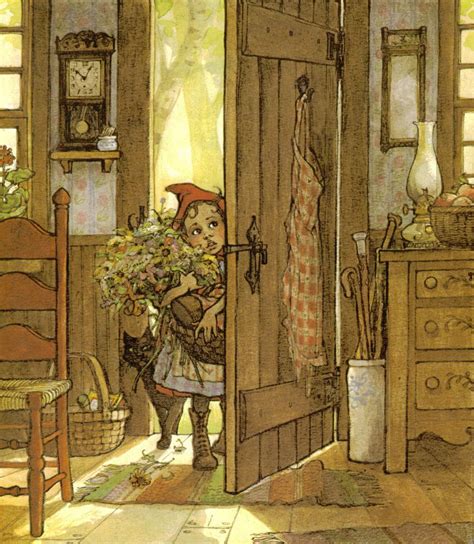 From The Book Little Red Riding Hood By The Brothers Grimm Retold And Illustrated By Trina