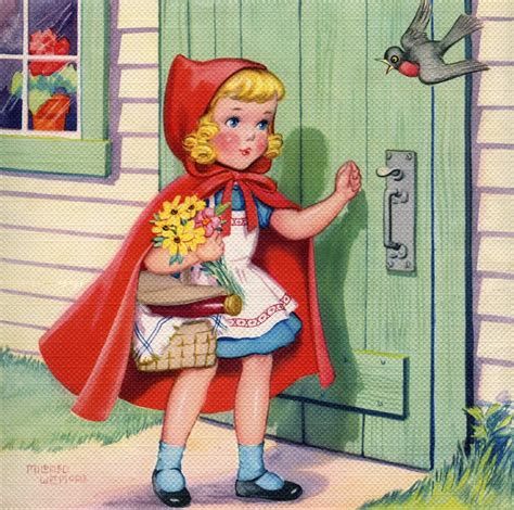 Little Red Riding Hood Arriving At Grandmothers House Posters And Prints