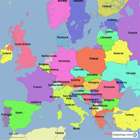 Showing current map of europe with capitals is a detailed europe continent map with names in english. 20+ Koleski Terbaru Map Of European Countries Labeled - Keep Me Blog's