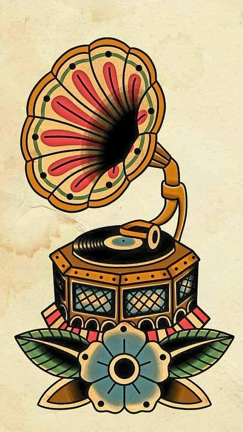 The 25 Best Gramophone Tattoo Ideas On Pinterest Traditional Tattoos