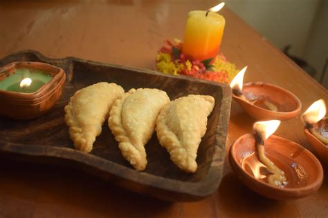 Homemade Gujiya A Traditional Sweet Treat For Holi Food