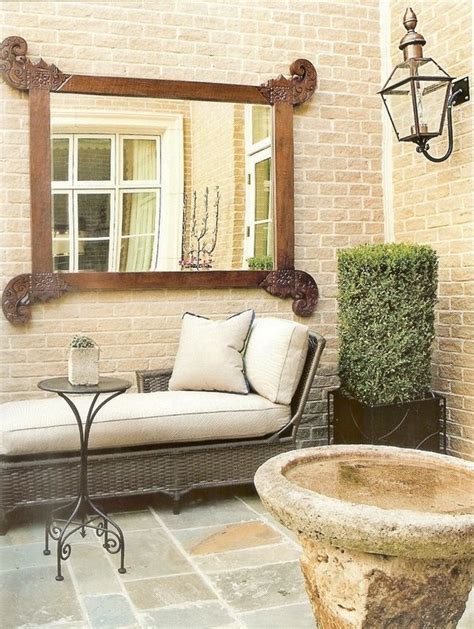 A Mirror Is An Ideal Way To Make An Outdoor Space Appear Larger
