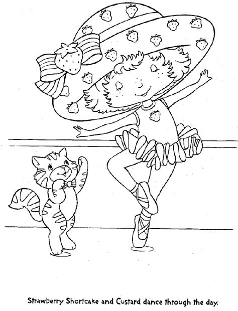 old strawberry shortcake coloring pages
