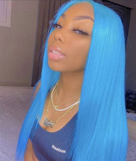Pin By Nika Richard On Wigs Lace Front Wigs Blue Lace Front Wig