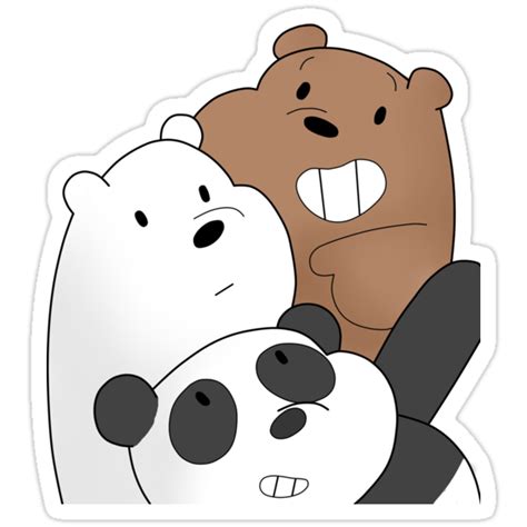 Try we bare bears sticker to make some fun! "We bare Bears" Stickers by Luizandra | Redbubble