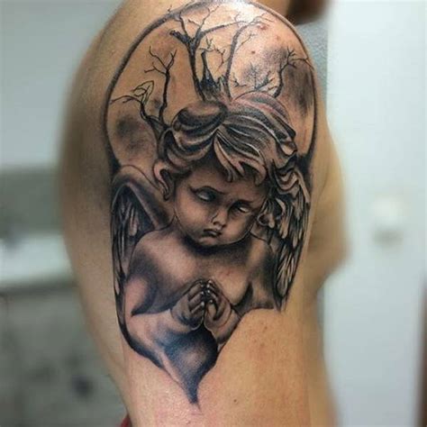 Top 197 Angel Male Tattoo Designs