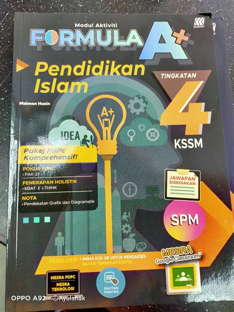 Buku teks digital asas (btda) sains (dalam bahasa melayu) tingkatan 1 (satu). Jawapan Formula A+ | Anirasota