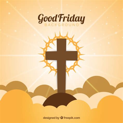 Download free friday png png with transparent background. Good Friday background with cross and crown of thorns ...