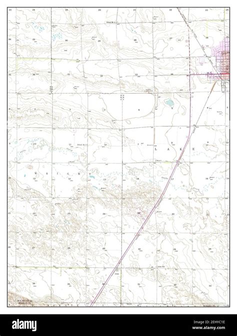 Alliance West Nebraska Map 1947 124000 United States Of America By