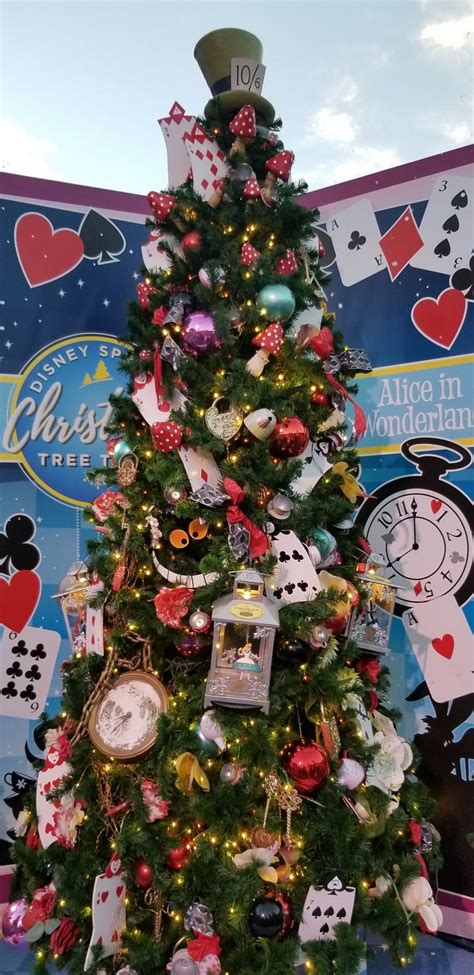 Alice In Wonderland Christmas Tree Disney Springs Disney Christmas