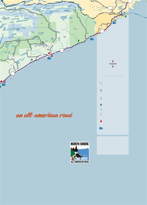 North Shore Scenic Drive Map Maping Resources