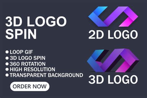 Create 3d Rotating Logospin Loop  By Irfannizamii Fiverr