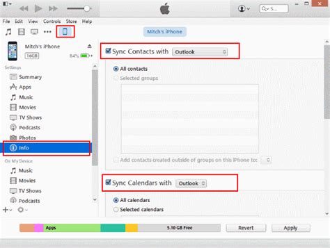 Iphone Sync Contacts With Outlook 2013 Or 2010