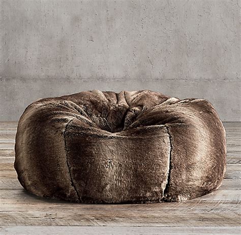 Then look no further, as this is a faux fur bean bag. Grand Luxe Faux Fur Bean Bag Chair - Mink
