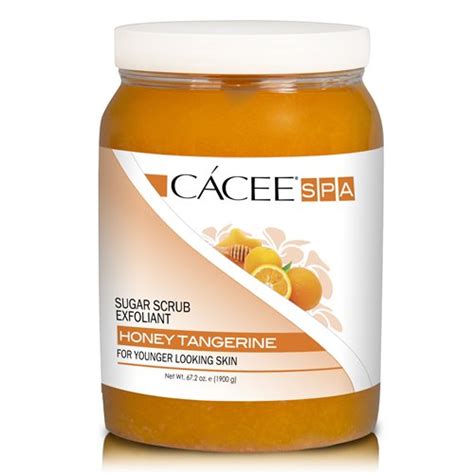 Cacee Sugar Scrub Tangerine Honey 672 Oz Solar Nails