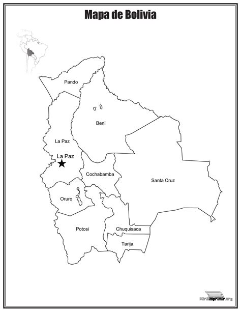 Mapa De Oruro Mapa Para Colorear Mapas Bolivia Images