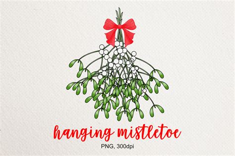 Hanging Mistletoe Clipart Graphic By Rassamee Design · Creative Fabrica