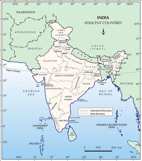 Neighboring Countries Of India Complete List Maps And Border 2023