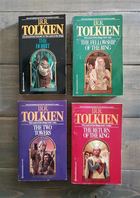 Hobbit And The Lord Of The Rings Series Ballantine Books Jrr Tolkien Set