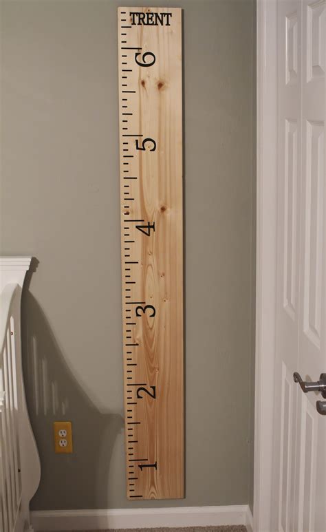 Diy Ruler Growth Chart