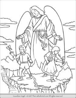Download 92 holiday coloring pages for free! Angels Archives - The Catholic Kid - Catholic Coloring ...
