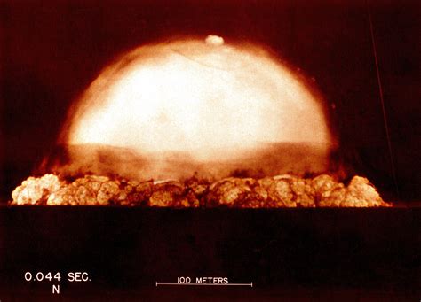 The World Enters The Nuclear Age Trinity Test Fireball 0044 Seconds