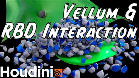 Vellum And Rbd Interaction Simulation In Houdini Youtube