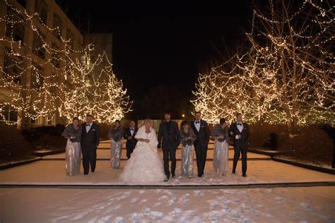 Out Side The Meredith Building In Des Moines Iowa This Bride And Groom