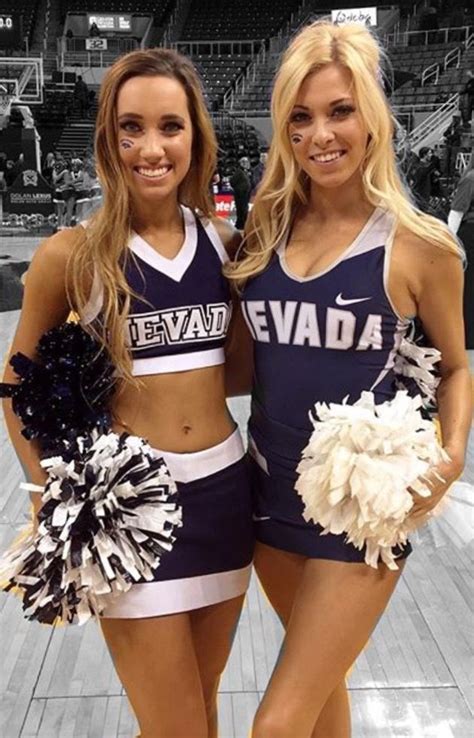University Of Nevada Gorgeous Cheerleaders Cheerleading Outfits Cheer Picture Poses Cute