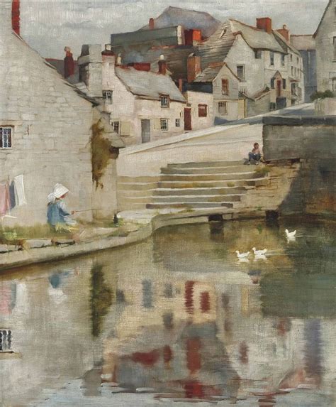 Reproduction Tableau De Blandford Fletcher The Old Mill Pond Swanage