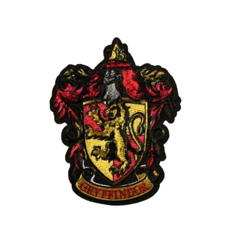 Harry Potter Gryffindor Hogwarts Crest House Embroidered Iron On Patch