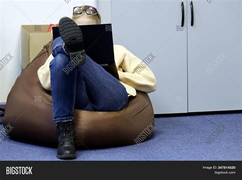 Girl Jeans Sitting On Image And Photo Free Trial Bigstock