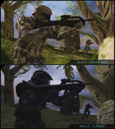 Halo 2 Anniversary Side By Side Comparison Screenshots