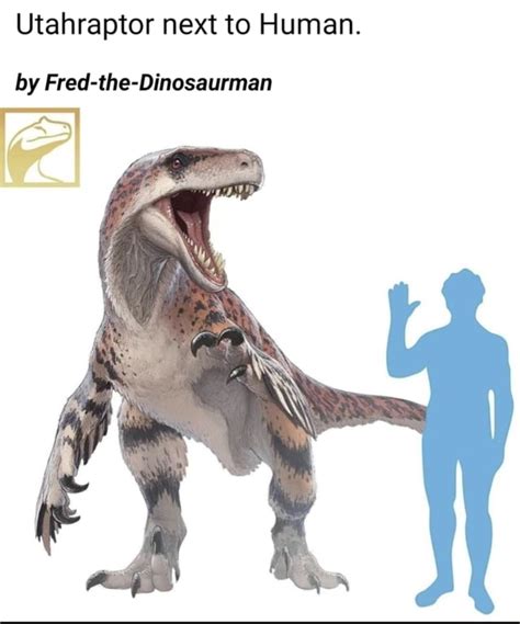 Utahraptor Next To Human By Fred The Dinosaurman Ifunny Brazil