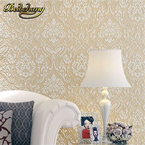 Beibehang Modern Simple Pure Color Non Woven Wallpaper Dining Room