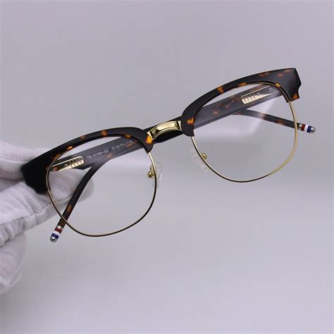 2023 Brand Vintage Design Half Rim Eyewear Big Size Eyeglass Frames