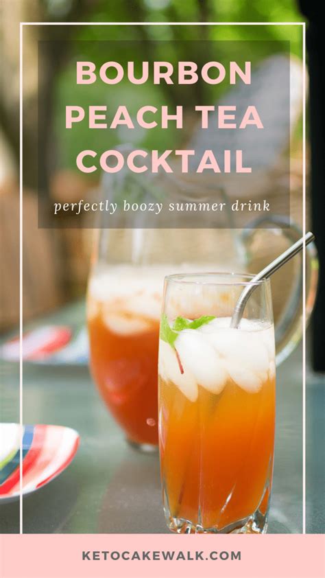 Occasional drinks with friends and family is a wonderful. Bourbon Peach Tea Cocktail: Low Carb Summer Drink
