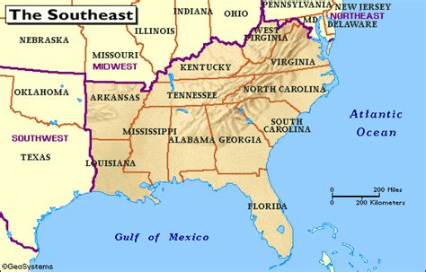 Southeastern United States Southeast Us