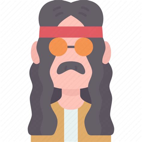 Hippie Man Hipster Fashion Lifestyle Icon Download On Iconfinder