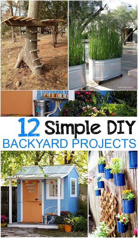 12 Simple Diy Backyard Projects Backyard Projects Backyard Diy