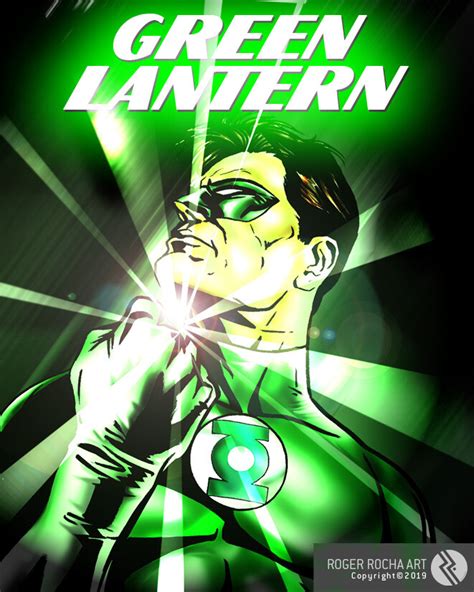 Artstation Green Lantern Fan Art Rogério Rocha