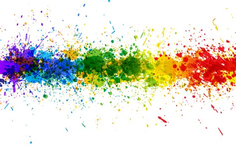 Rainbow Splash Transparent Png Background Paint Splash Background